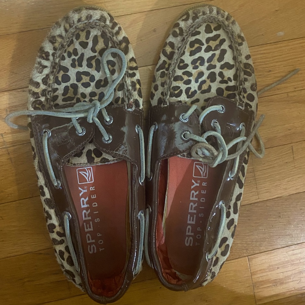 Sperry Mens Cheetah Print Boat Shoe